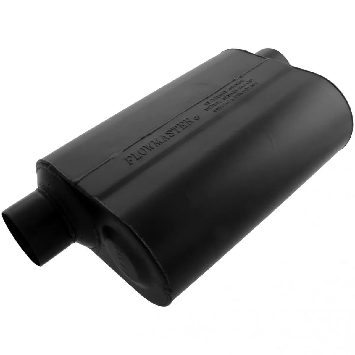 Super 40 Series Muffler 3.00in IN (O) / OUT (O) Same Offsets: ea 16 Gauge Aluminized Steel product image