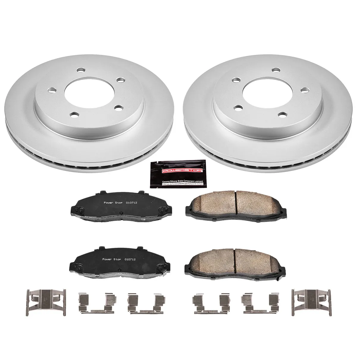 Z17 Geomet Coated Rotor Kit: Genuine Geomet Fully Coated Rotors; Ceramic Pads W/Hardware product image