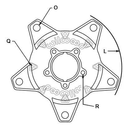Wilwood HUBSTARLITE 55STDFRONT product image