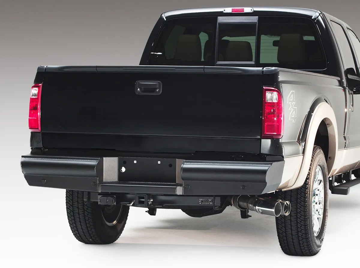 Fab Fours 99-22 Ford F250/350 Elite Black Steel Series Rear Bumper