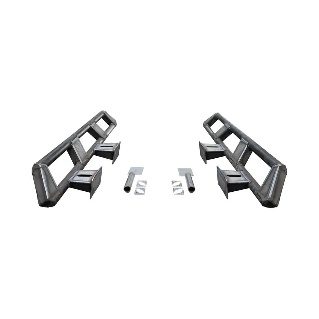 Motobilt Frame Mounted Rocker Guards for Long Arm Suspension - Bare - JL/JK 4DR product image