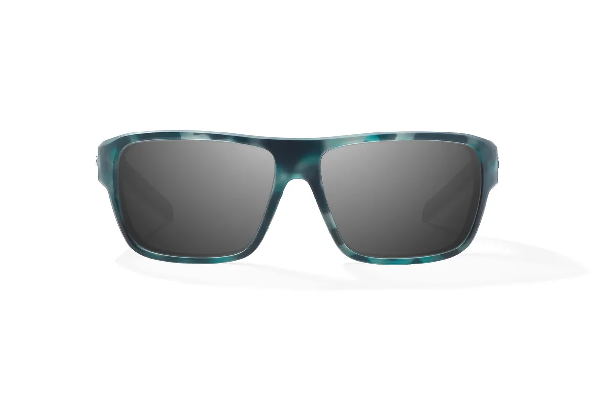Bajio Sunglasses Rigolets Blue Mirror Glass Black Matte