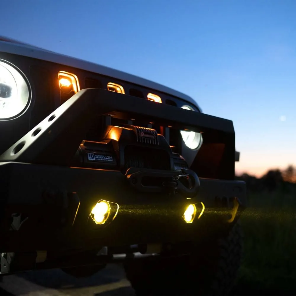 KC Hilites Flex Era 3 Dual Mode SAE Fog LED Light Pods | 2-Light Master Kit - Jeep Aftermarket Bumpers product image