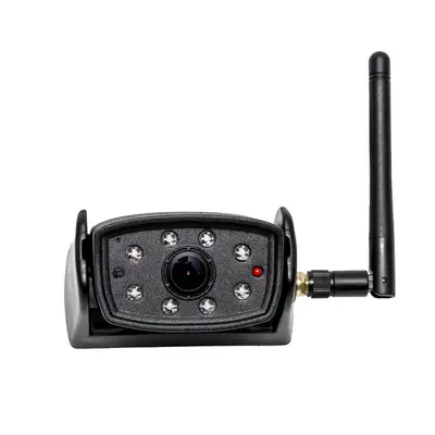 Brandmotion 1080P Wireless Camera w/AHD Wireless Receiver; 4-pin Receiver Connection to Display; IP68 Camera; Built in Camera Microphone; High Definition Video; Enhanced Color Night Vision;