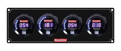 Quickcar Racing Digital 3-1 Gauge Panel OP/WT/FP100