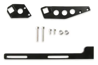 Holley Sniper EFI Intake Throttle Cable bracket Kit for LS3 fabricated series intake manifolds -Black Finish