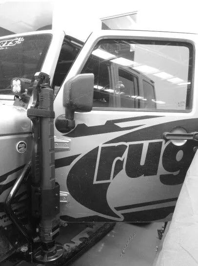 0718 Wrangler Hood Cowl/Lower Rocker no OE Rock Slider el Gato Jack Mount Txt Blk product image