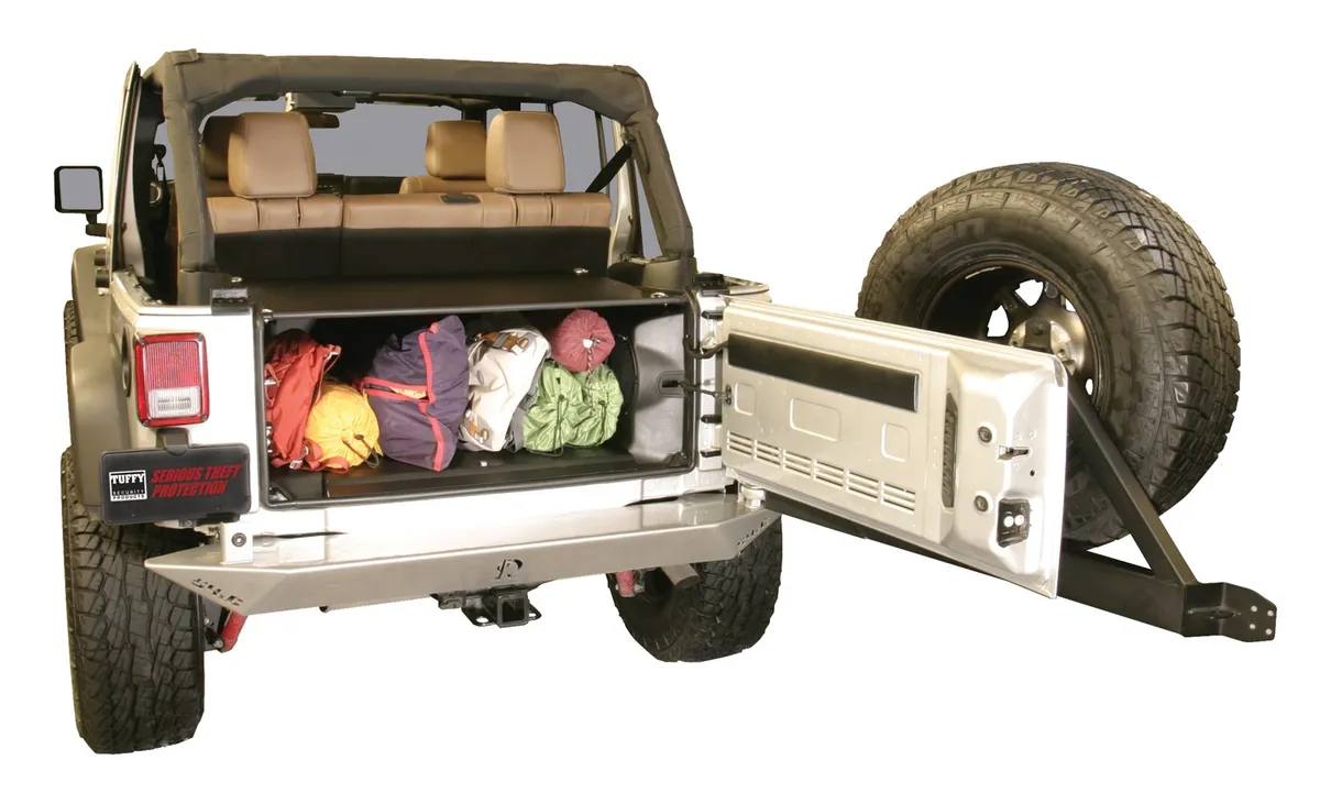 Premium Cargo Enclosure - '11-13 Wrangler JK {4-Door}; '14-18 Wrangler JK (Black) product image