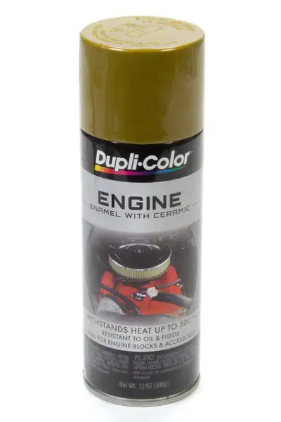 Dupli-Color Engine Enamel With Ceramic; Universal Gold; 12 Oz. Aerosol