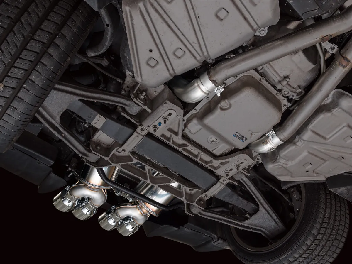 AWE Touring Edition Axleback Exhaust for C6 Chevrolet Corvette 6.0L (2005-2007) and 6.2L (2008) - Diamond Black Tips 3015-43660 product image