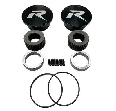Revolution Gear & Axle Drive Flange Kit Dana 60 Super Duty 2005+ 35 Spline wHardware and Black Caps Revolution Gear