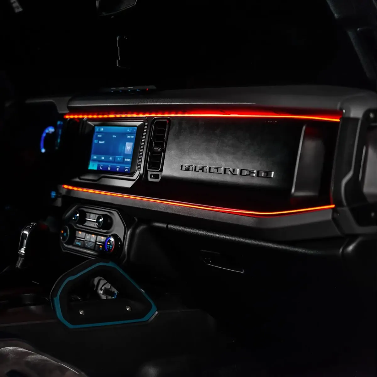 2021-2025 Ford Bronco Dynamic ColorSHIFT LED Dash Kit - USB Plug & Play Interior Lighting product image