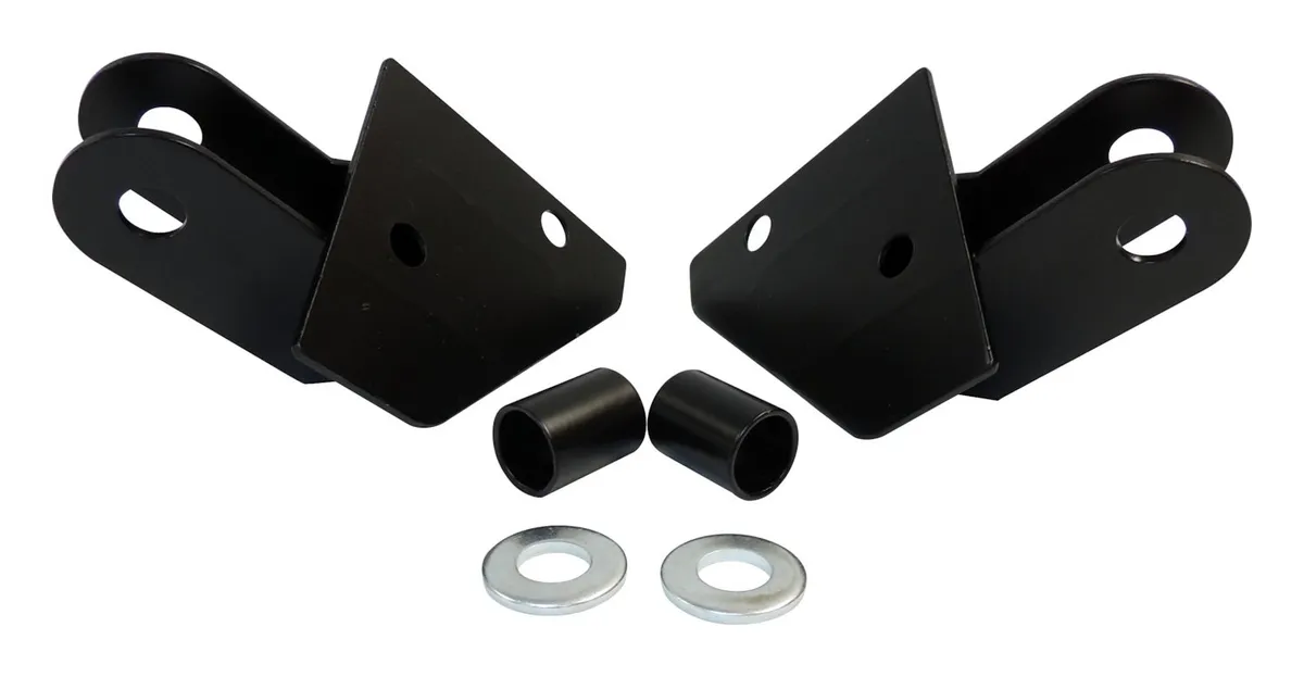 Crown Automotive Jeep Replacement RT Off-Road - Metal Black Mirror Relocation Bracket Set