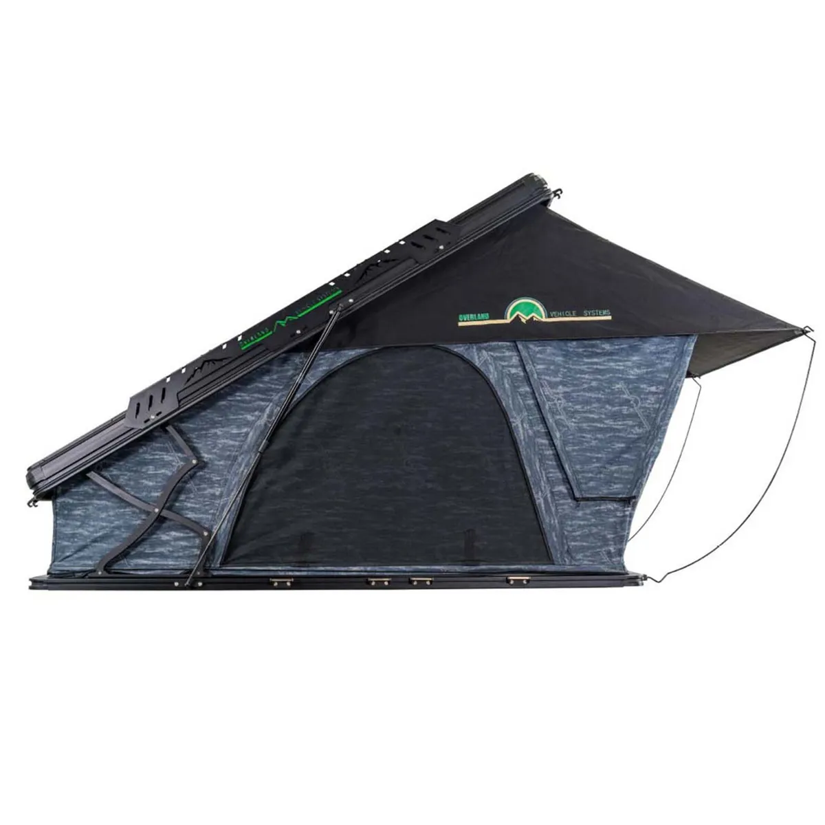 XD Lohtse - Clamshell Aluminum Roof Top Tent, 2 Person, Grey Body and Black Rainfly Overland Vehicle Systems product image