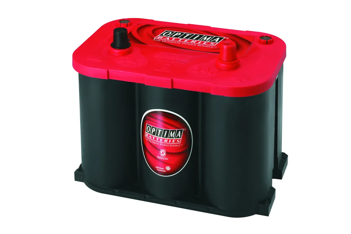 RedTop® Battery; UNBOXED; Group 34R; Cold Crank Amps 800; Crank Amps 1000; Reserve Capacity 100; Ampere Hour 50; Top Terminal; L-10 in.; W-6 7/8 in.; H-7 13/16 in.; product image