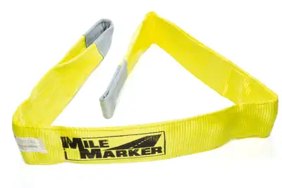 Mile Marker 6 Foot Tree Strap Yellow 4 Inch x 6 Foot Mile Marker