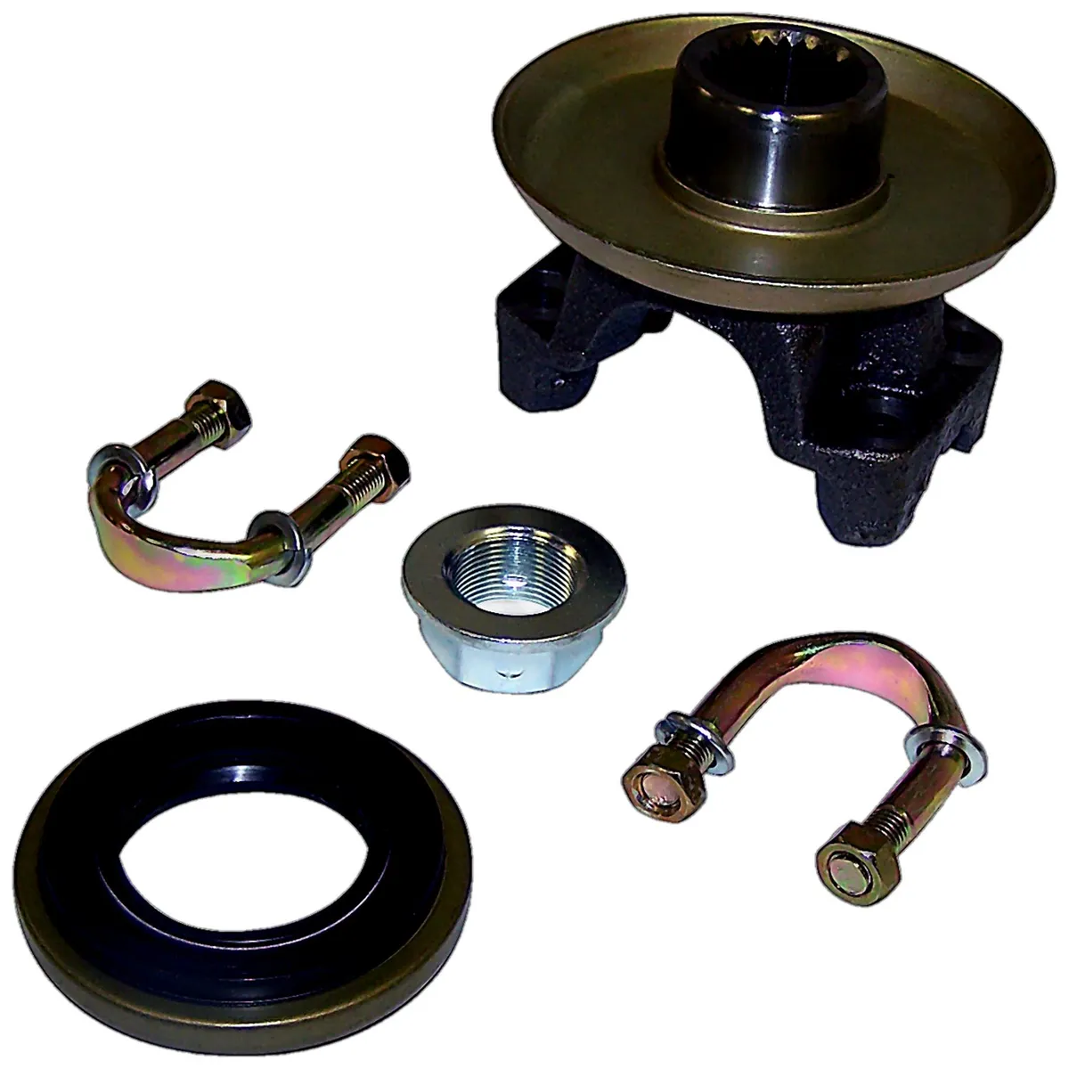 Crown Automotive Jeep Replacement D35YOKEUBK U-Bolt Yoke Kit for Multiple 84-06 Jeep TJ, YJ, XJ, MJ, ZJ Models w/ D35 Rear product image