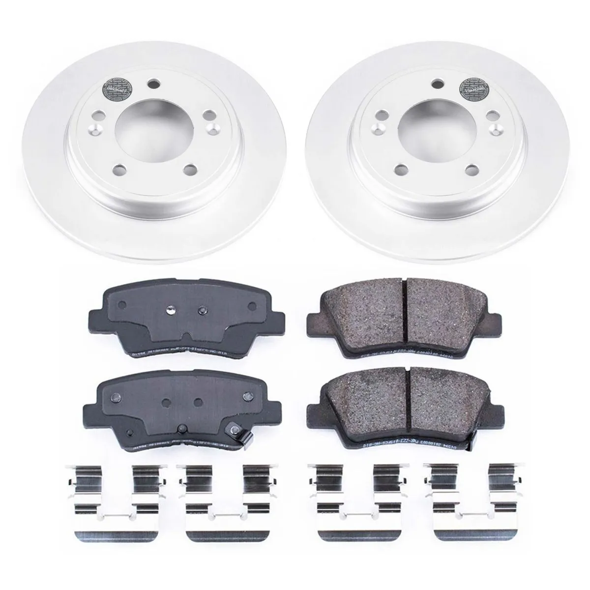 Z17 Geomet Coated Rotor Kit: Genuine Geomet Fully Coated Rotors; Ceramic Pads W/Hardware product image