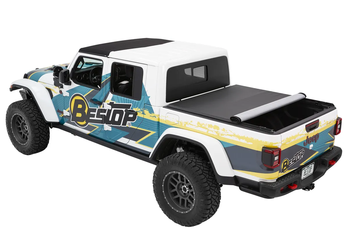 EZ-Roll Soft Tonneau '20-26 Gladiator For 5 ft. bed Black Diamond Bestop product image