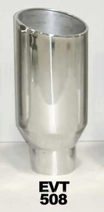 Pypes Performance exhaust Exhaust Tail Pipe Tip 5 in ID x 8 in OD x 18 in L Bolt On Hardware Not Incl Polished 304 Stainless Steel Pypes Exhaust
