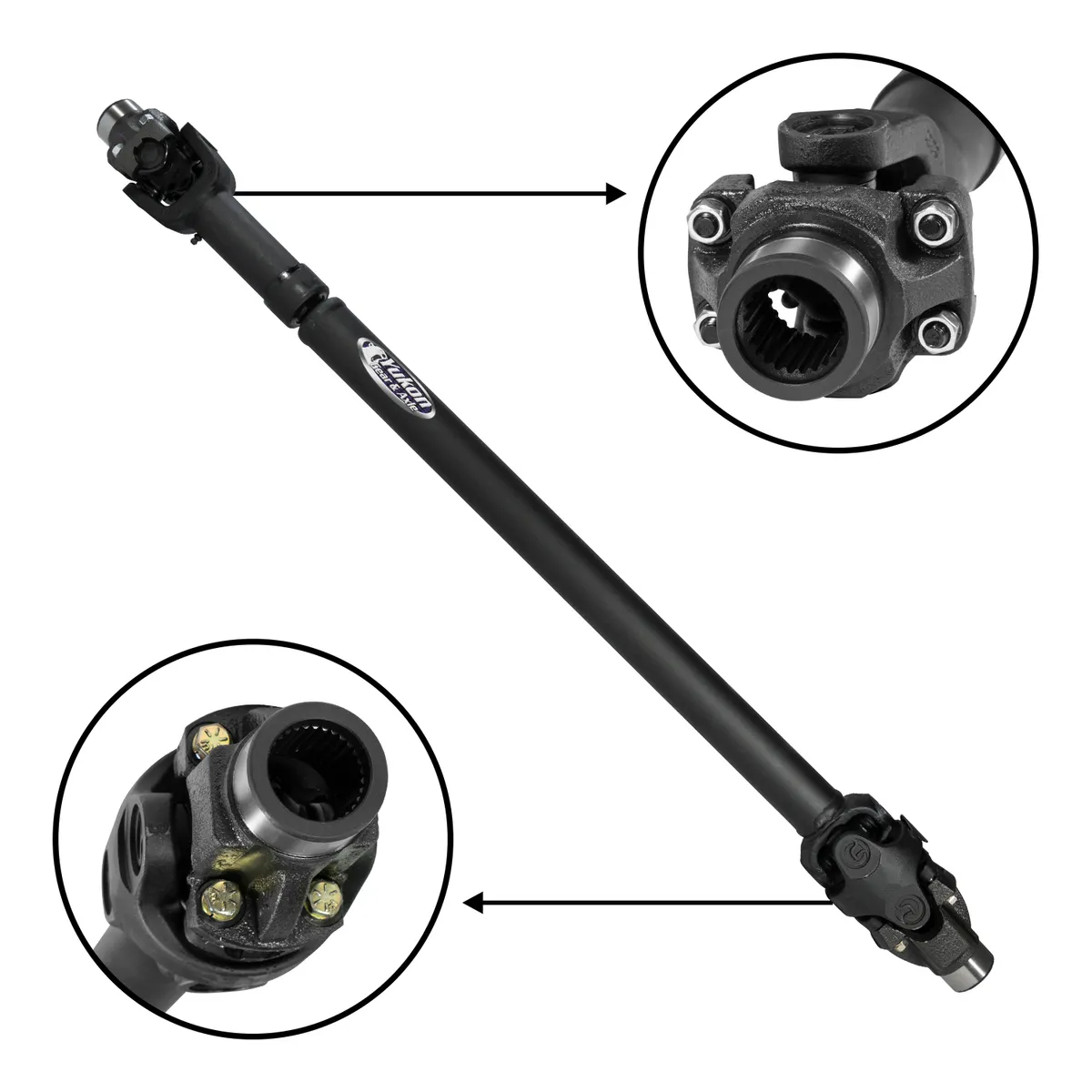 Performance Front Driveshaft 2018 Jeep JL Sahara 4 Dr Auto Selec-Trac 2018+ JL Sahara Front Driveshaft 1310 HD 4DR A/T W/ Selec-Trac W/ Dana 30 Yukon Gear product image