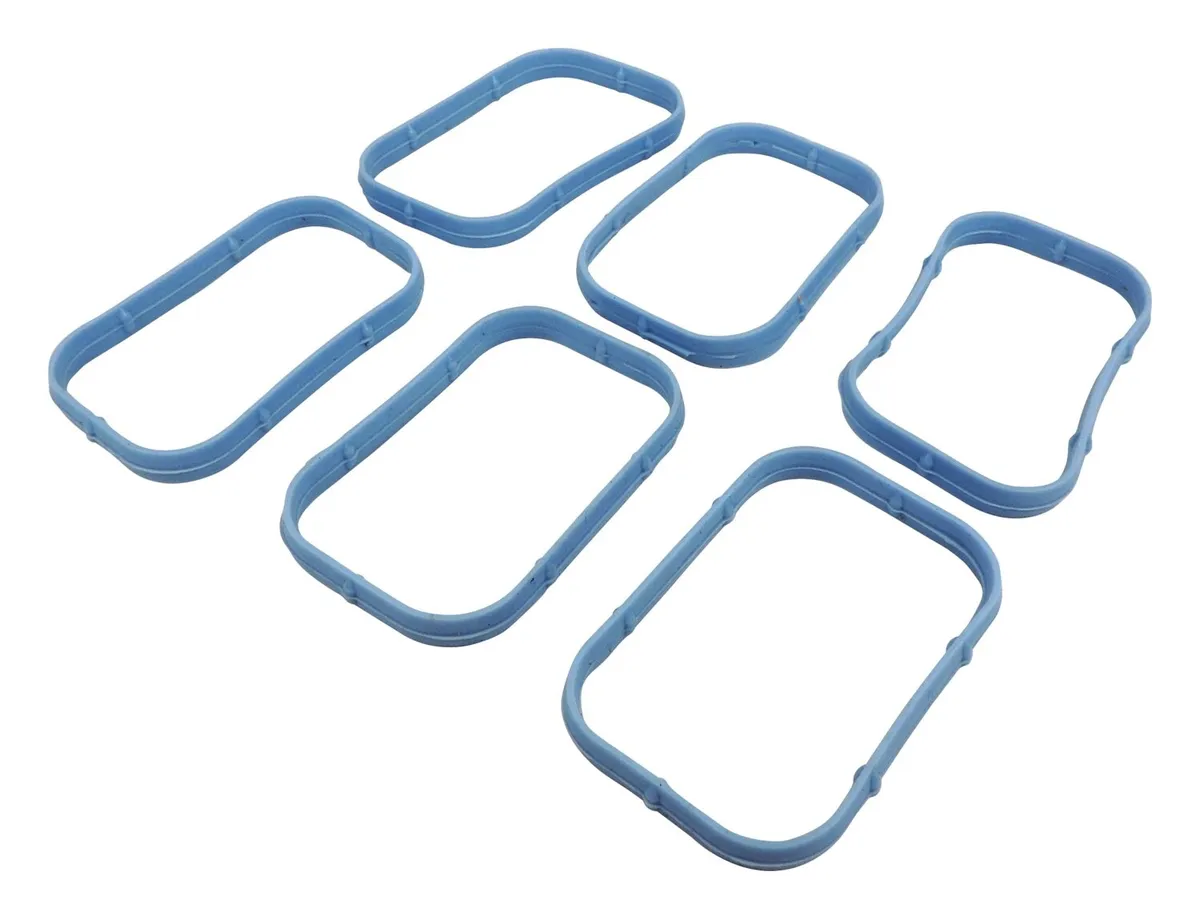 Intake Manifold Gasket Set; Silicone; Blue; Use Existing Hardware; Upper; product image