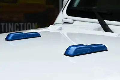 Distinction Applied Distinction Applied 2018 - 2025 Jeep Wrangler Gladiator Jeep Wrangler JL / Gladiator Hood Bumper Cover- Hydro Blue DA_JL_HBMPR_PBJ