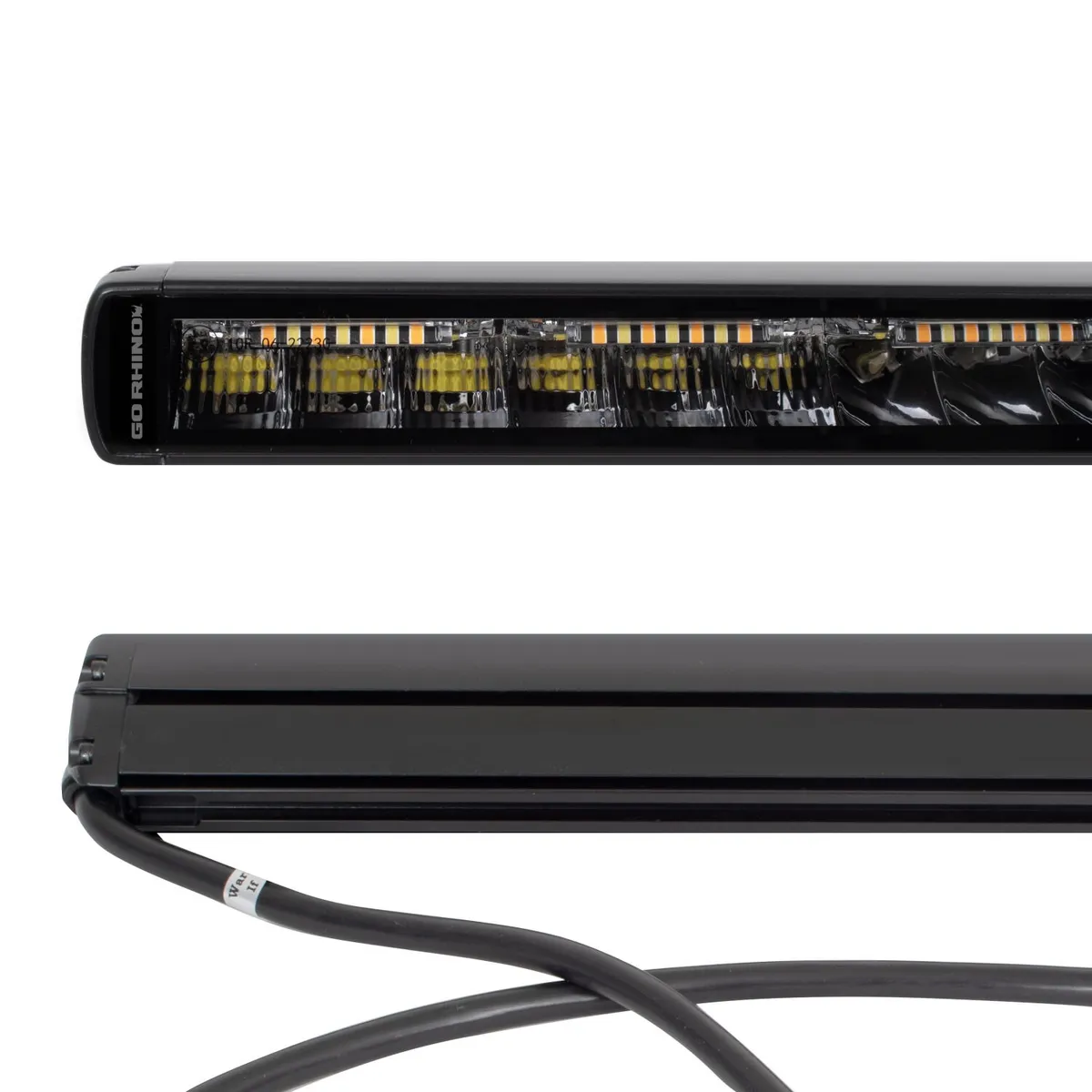 go Rhino 751052012css Blackout Combo Series - Singleline 20 Single Row LED Light Bar W/Amber Leds product image