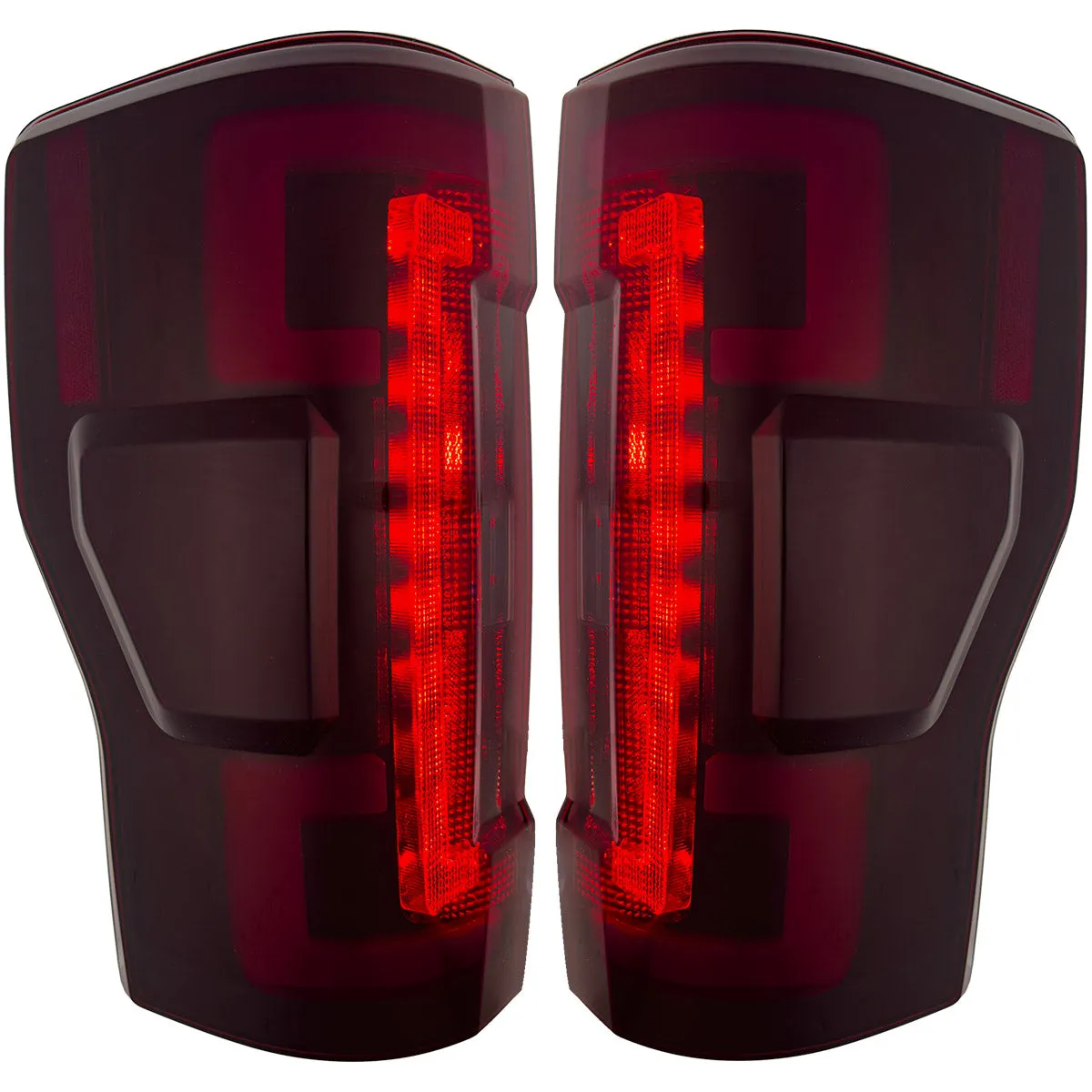 Ford Superduty F250 350 450 550 20-22 Replaces OEM LED Style Tail Lights With Blis Blind Spot Warning System Oled Tail Lights - Red Lens product image