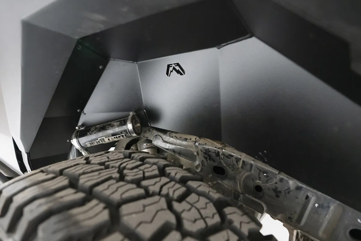 Inner Fender; Rear; Black Powder Coat; Steel Construction; product image