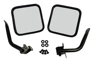 Crown Automotive Jeep Replacement Mirror Kit 1987-1995 YJ Wrangler;1976-1983 CJ-5;1976-1986 CJ-7;1981-1986 CJ-8;