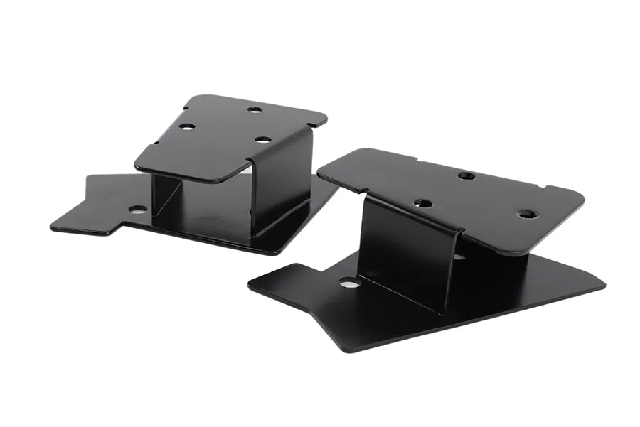 Jeep TJ Mirror Relocation Bracket Pair 03-06 Wrangler TJ Powdercoat Black Kentrol product image