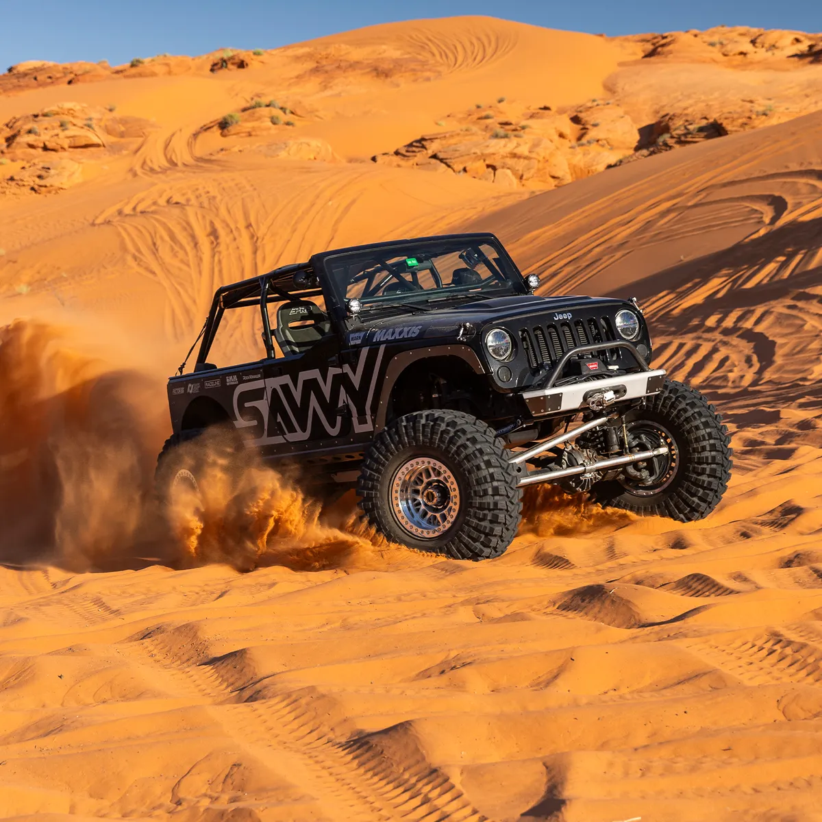 0718 Wrangler Legacy Front Bumper With Hoop Raw product image