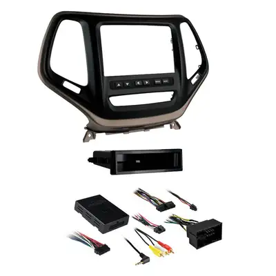 Metra Electronics Custom Fit Mounting Kit; ISO Double DIN Radio Provision; Incl.: Radio Trim Panel/Radio Brackets/Axxess Interface And Wiring Harness;