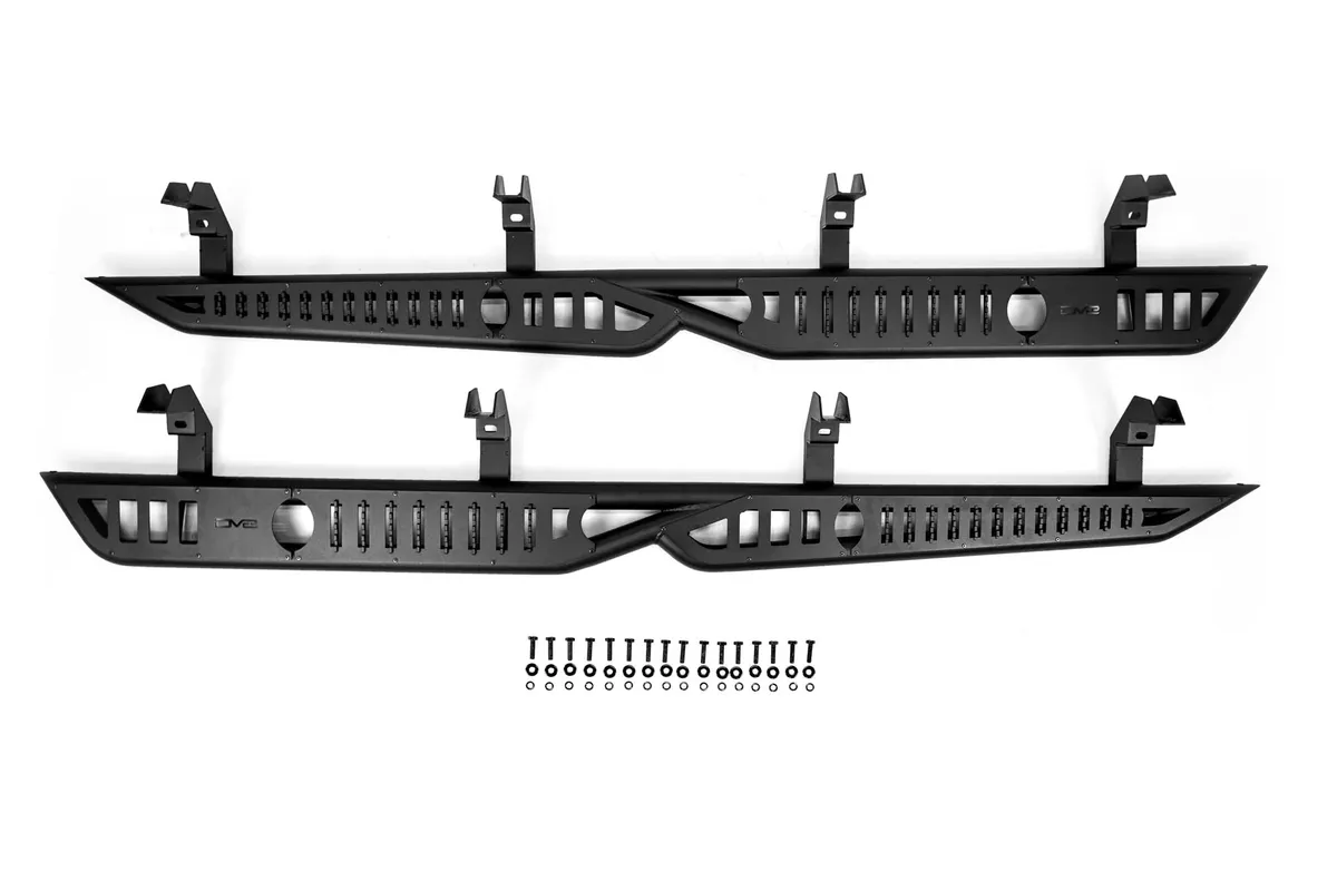 2019-2024 GMC Sierra 1500 Chevrolet Silverado 1500 Crew Cab DV8 Offroad OE Plus Side Steps product image