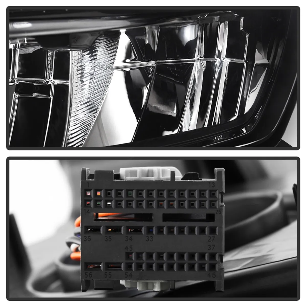 Halogen Headlight; White; Full LED ; DRL w/ Front Light Animation; w/o auto Leveling Headlight; Left; product image