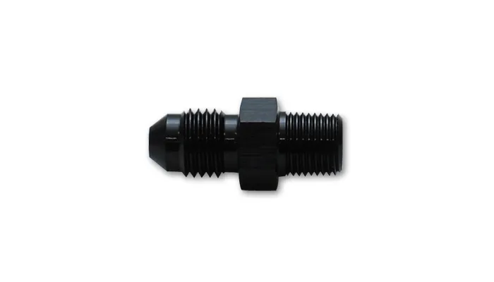 Vibrant Performance Water Jacket Adapter Fitting; -6AN; M18x1.5 Metric Size; 6061 Aluminum; Black Anodized; For Garrett GT40/GT42/GT45;
