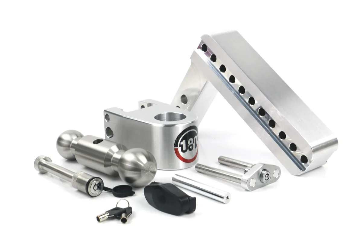 180 Hitch Stainless Steel 8in Drop Hitch With 2in Shank (10k/12.5k Grwr) With Ws05 Keyed Alike product image