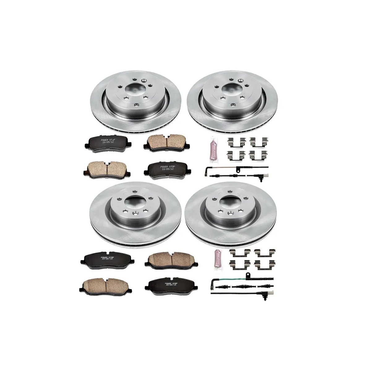 Z17 Direct Replacement Kit: Rotors; Ceramic Pads W/Hardware; Pad Sensors product image