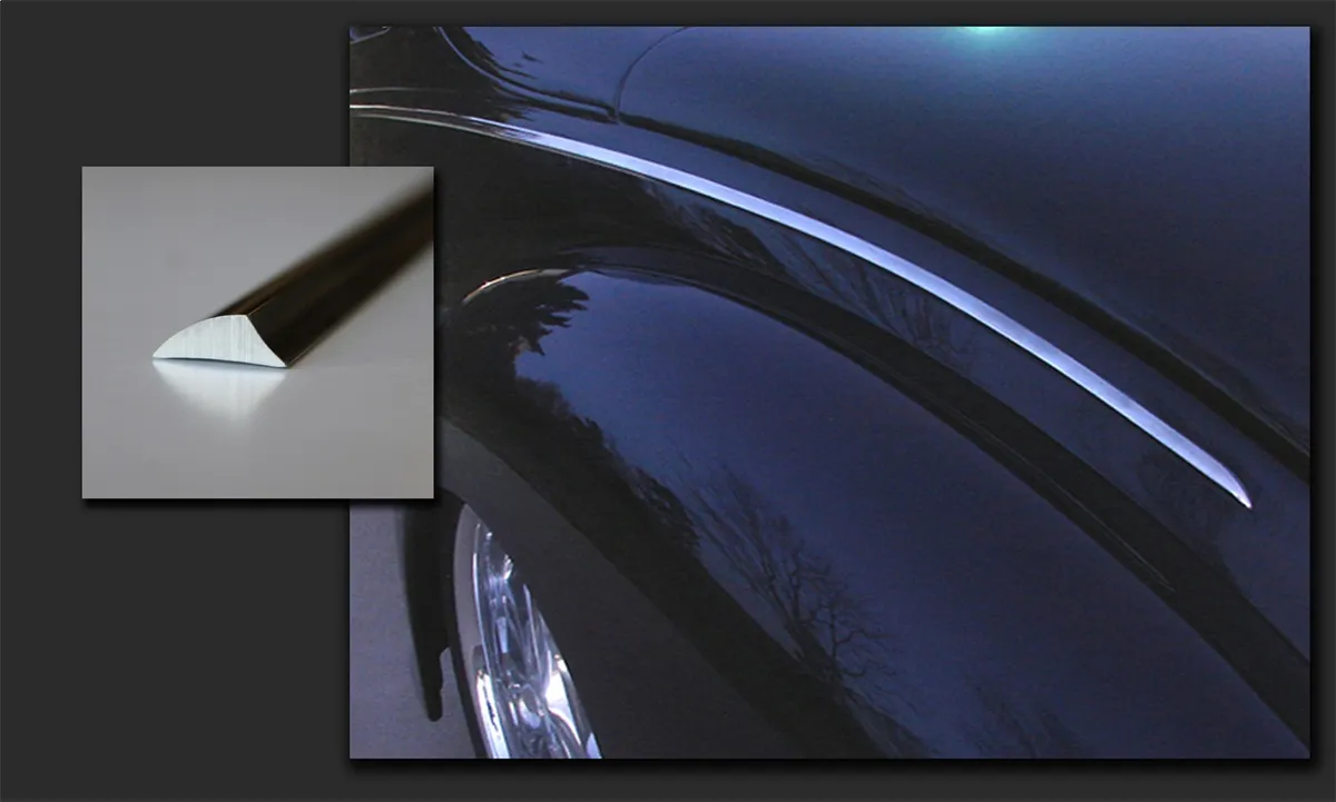 Exterior Trim; Aluminum; 6 Foot; Ribbed; 2 Pcs.; product image