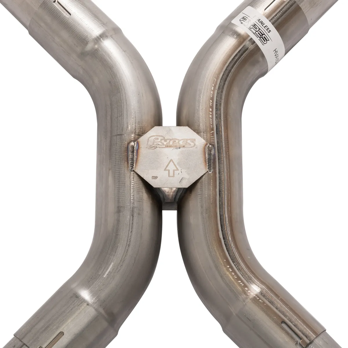 1965-70 Chevy Impala H-Pipe Crossmember Back Exhaust 409 SS Rear Exit Street Pro Mufflers Pypes Performance Exhaust product image