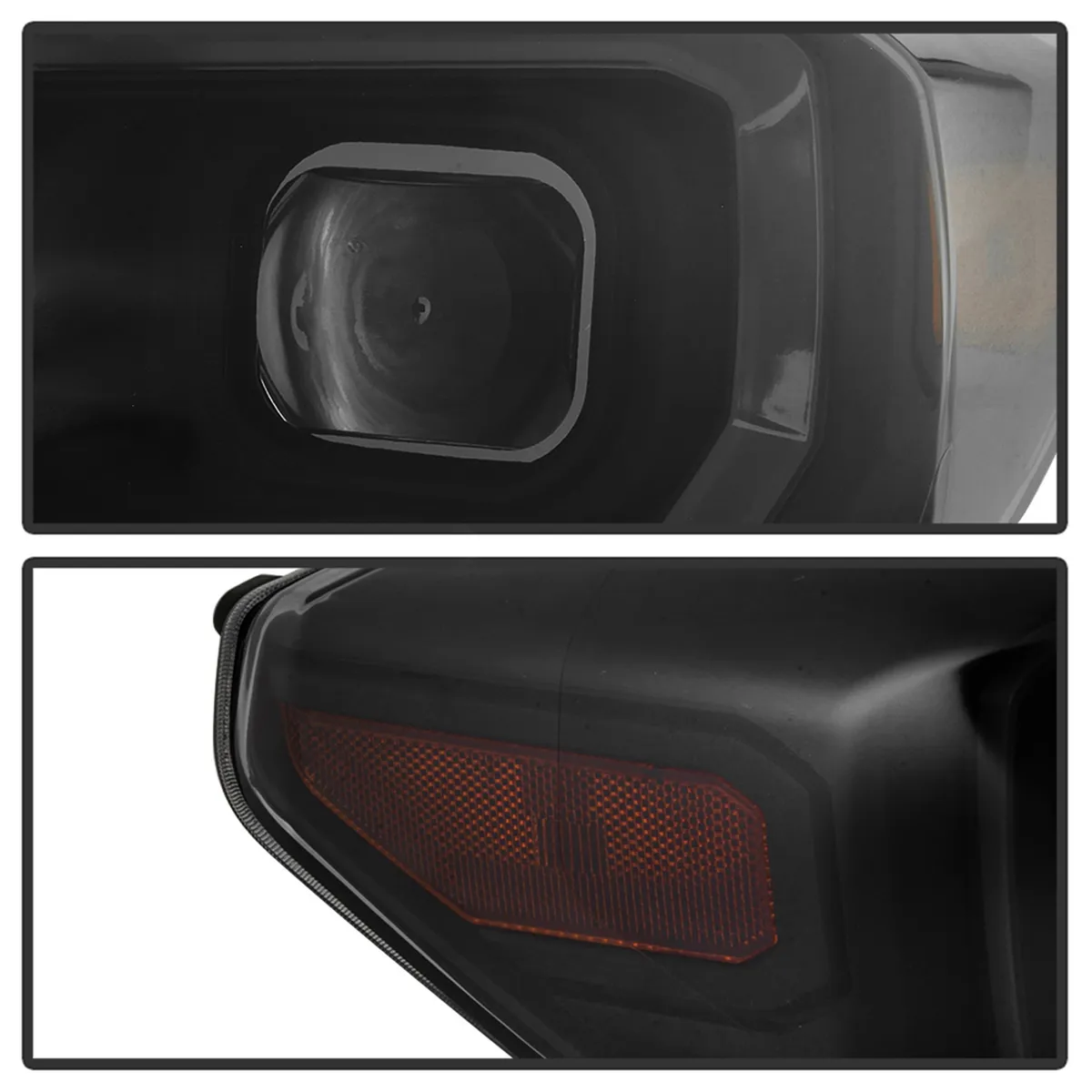 1622 Tacoma sr & Sr5 Models Only DRL Light Bar Projector Headlights Black Smoke product image