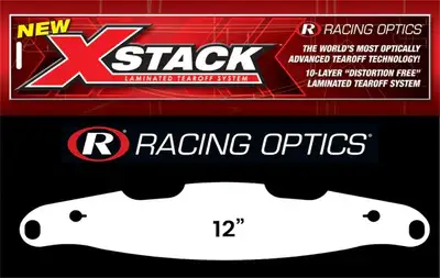 Racing Optics Tearoffs vent cut-outs A rai w/ vent cut-outs- pr