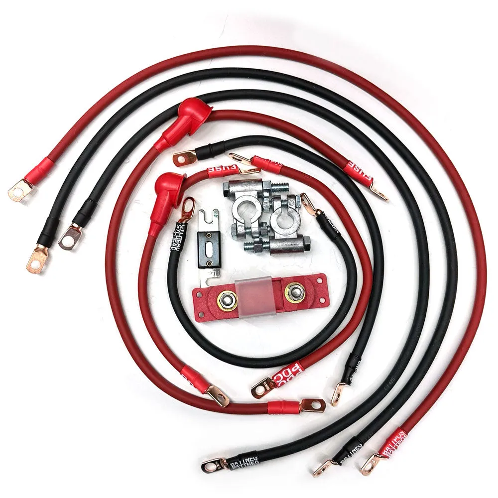 1991-1995 Jeep Wrangler YJ Battery Cable Kit 4.0 Liter 4 Gauge Battery Cable Big7Kits product image