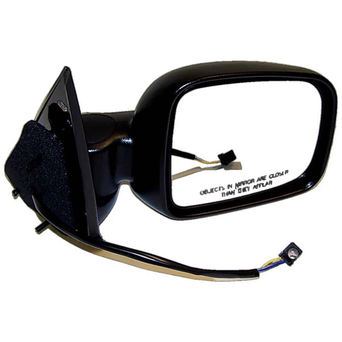 Crown Automotive Jeep Replacement 55155840AI Right Power, Manual Folding Mirror for Jeep 2002-2007 KJ Liberty LHD, Black product image