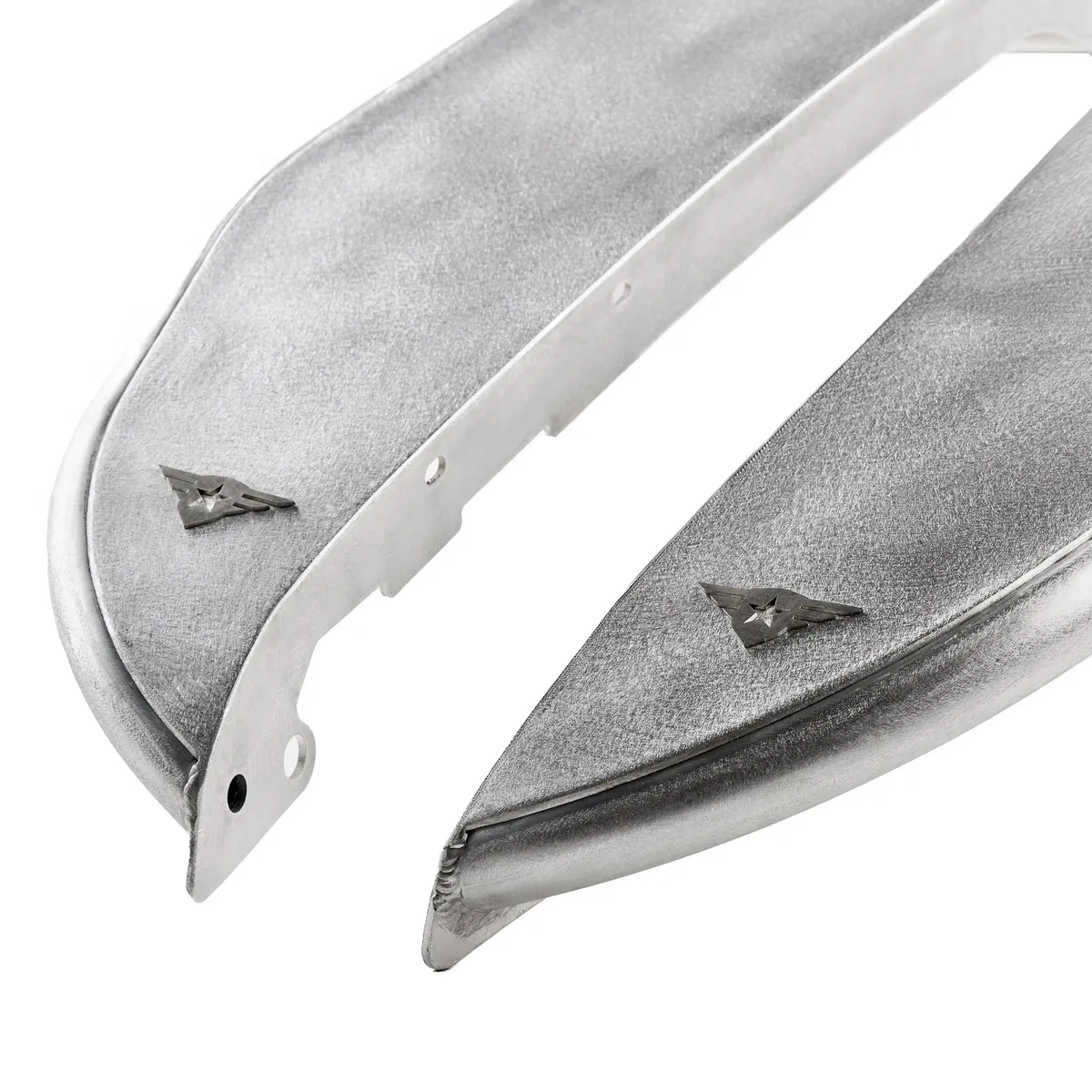 Combat Off Road Jeep JT Full Assault Raw Aluminum Fender Kit - Front 35-1176 product image