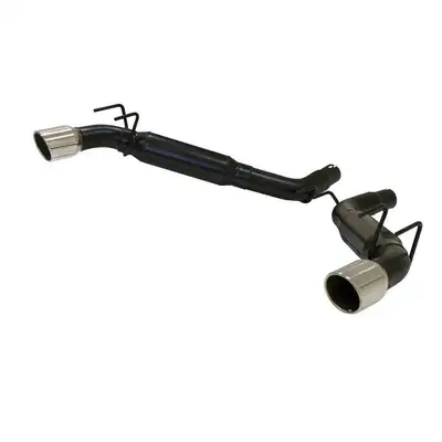 Flowmaster 10-13 Chev. Camaro SS 6.2L V8 Axle-Back Outlaw Mufflers Mandrel Bent 3in. 16 gauge Tubing 4in. Polished T304 Stainless Steel Tips DOR Outlaw 409S Stainless Steel (Fits Hard Top and Convertible models does not fit vehicles equipped with factory