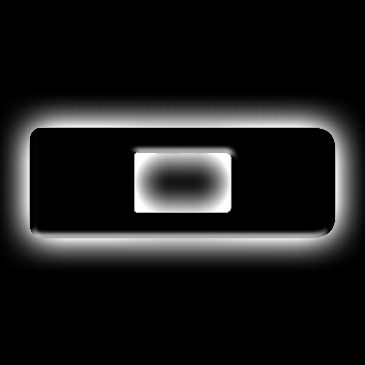 ORACLE Lighting Universal Illuminated LED Letter Badges - Matte Black Surface Finish - D product image