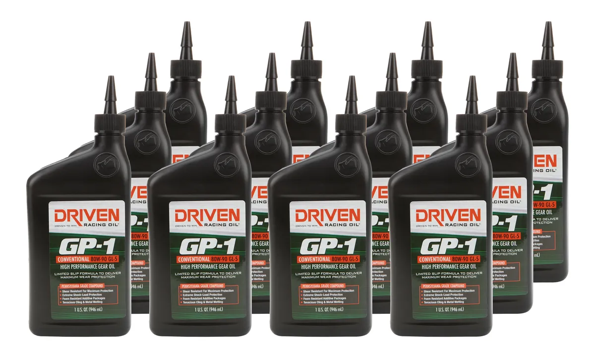 Driven Racing Oil GP-1 80w90 Gear Oil Case 12 x 1 Quart