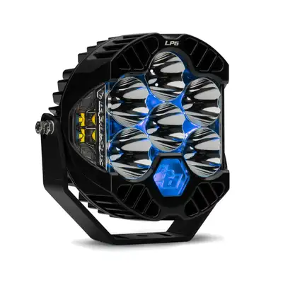 Baja Designs LP6 Pro LED Auxiliary Light Pod Light Pattern Driving/Combo Blue Backlight Baja Designs